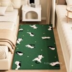 Thảm trải phòng ngủ họa tiết động vật xanh XF2956