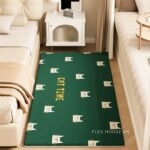 Thảm trải phòng ngủ họa tiết động vật xanh XF2956