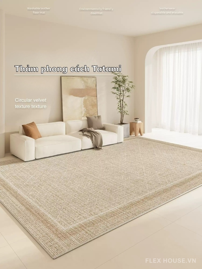 Thảm trải sàn phong cách Tatami tối giản XF0439