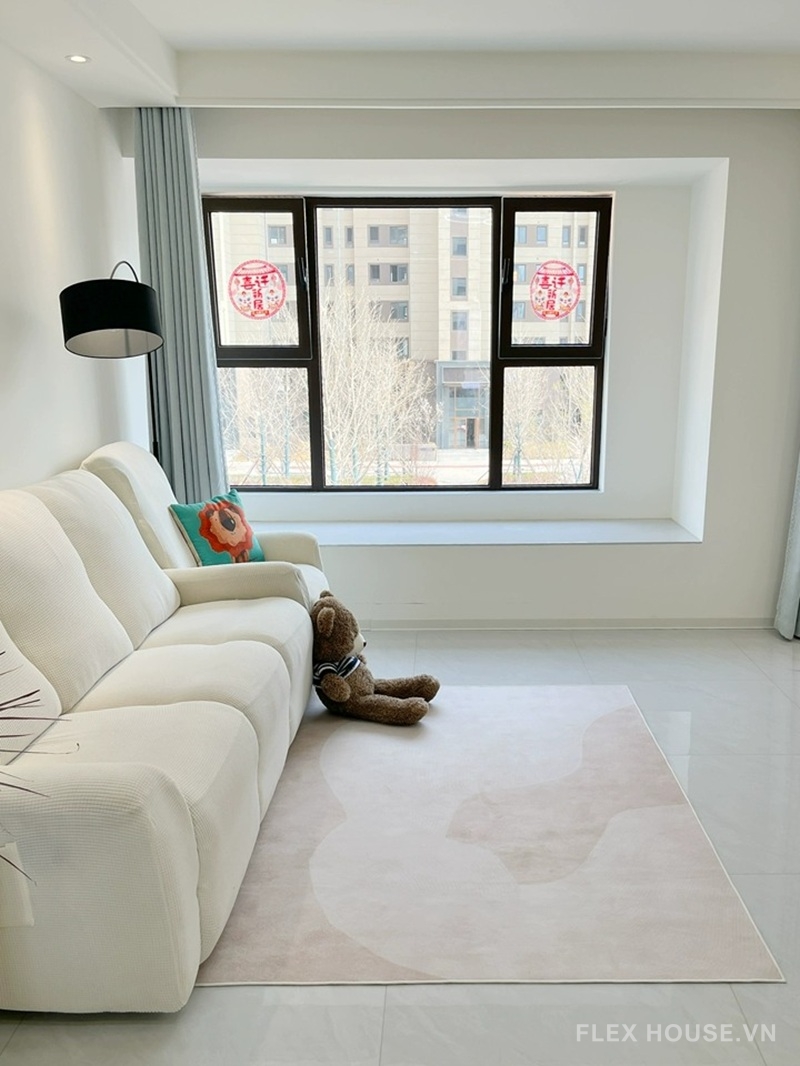 Thảm trải sàn phòng khách phong cách Japandi XF0444