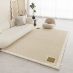 Thảm trải sofa bàn trà điểm nhấn hai ô màu XF7421