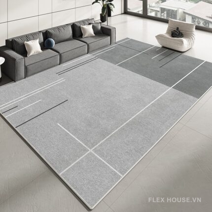 Thảm trải sofa bàn trà studio Minimal Line XF0438