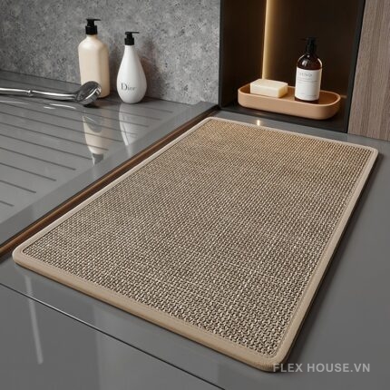Thảm vải lanh lót nhà tắm bồn rửa mặt XF7992.01