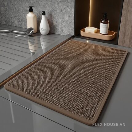 Thảm vải lanh lót nhà tắm bồn rửa mặt XF7792.02