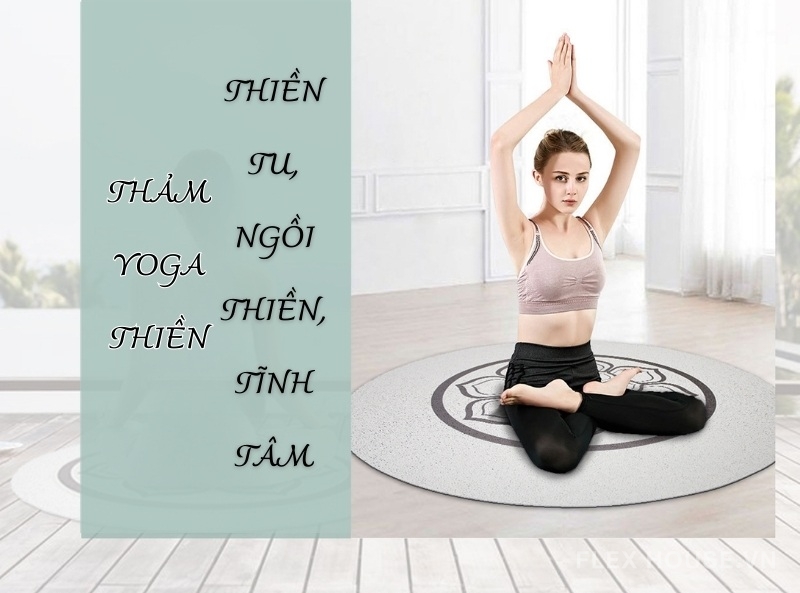 Thảm yoga ngồi thiền dưỡng sinh TPU đàn hồi cao GV27