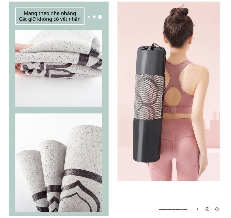 Thảm yoga ngồi thiền dưỡng sinh TPU đàn hồi cao GV27