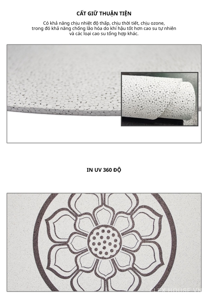 Thảm yoga ngồi thiền dưỡng sinh TPU đàn hồi cao GV27