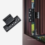 Bản lề cho cửa nhôm màu đen KD7188