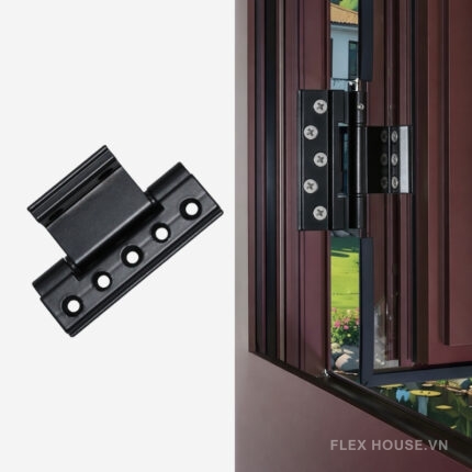 Bản lề cho cửa nhôm màu đen KD7188