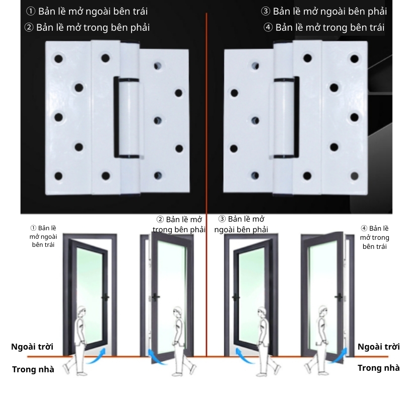 Bản lề cửa góc 270 độ hợp kim nhôm KD4409 2 Bản lề cửa góc 270 độ hợp kim nhôm KD4409 12