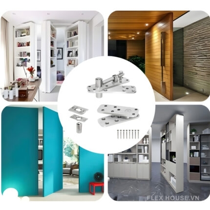 Bản lề cửa tủ sách ẩn xoay 360 độ KD0061