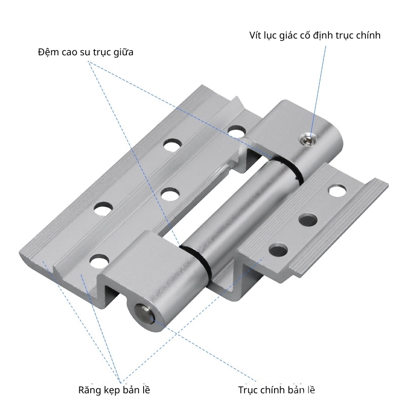Bản lề hợp kim nhôm dùng cho cửa gỗ KD1736 4 Bản lề hợp kim nhôm dùng cho cửa gỗ KD1736 10