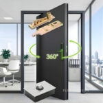 Bản lề sàn cho cửa xoay tải trọng 1000 Kg KD4994