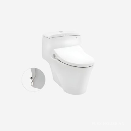 Bồn cầu 1 khối nhấn xả nắp rửa êm TOTO MS823DRE4