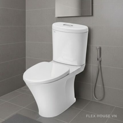 Bồn cầu 2 khối nắp nắp đóng êm Inax C-700VAN