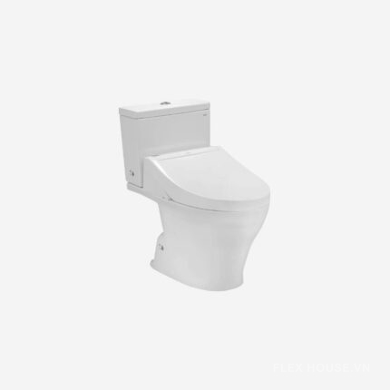 Bồn cầu 2 khối xả nhấn nắp rửa điện tử TOTO CS326DW14