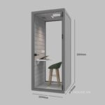 Booth cách âm di động cho văn phòng họp trực tuyến HKS.SD