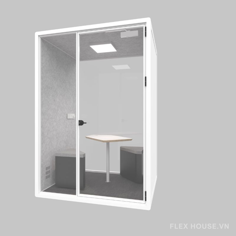Cabin cách âm cho văn phòng họp trực tuyến di động HKM.SD