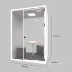 Cabin cách âm cho văn phòng họp trực tuyến di động HKM.SD