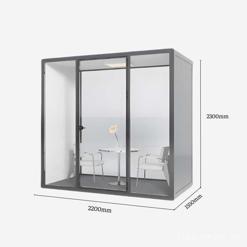 Cabin cách âm di động đa năng cho văn phòng HKL.SD 4 Cabin cách âm di động đa năng cho văn phòng HKL.SD