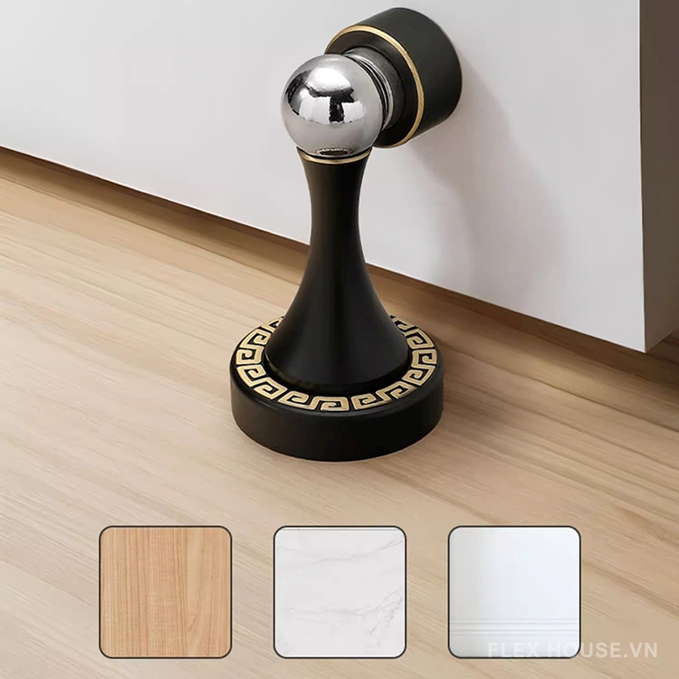 Chặn cửa gắn tường bằng đồng cổ điển Á Đông YJ9022 3 Chặn cửa gắn tường bằng đồng cổ điển Á Đông YJ9022 8