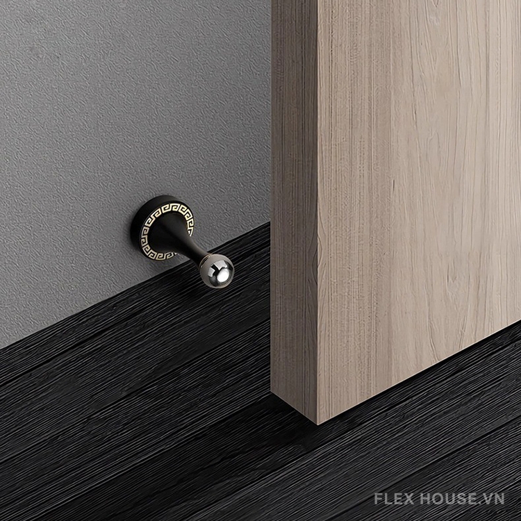 Chặn cửa gắn tường bằng đồng cổ điển Á Đông YJ9022 7 Chặn cửa gắn tường bằng đồng cổ điển Á Đông YJ9022 12