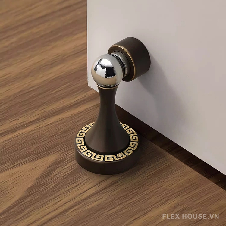 Chặn cửa gắn tường bằng đồng cổ điển Á Đông YJ9022 12 Chặn cửa gắn tường bằng đồng cổ điển Á Đông YJ9022 17