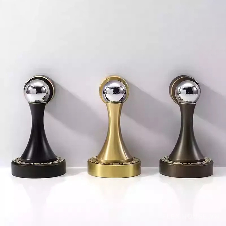 Chặn cửa gắn tường bằng đồng cổ điển Á Đông YJ9022 4 Chặn cửa gắn tường bằng đồng cổ điển Á Đông YJ9022 9