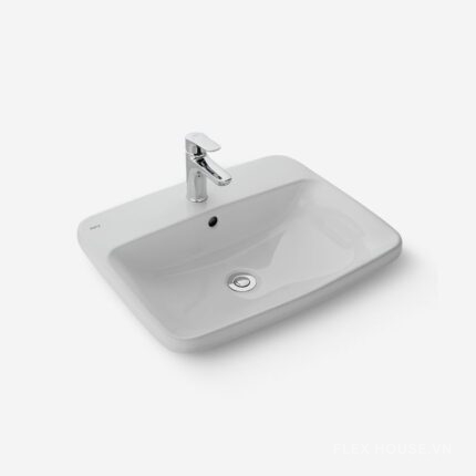 Chậu lavabo rửa mặt dương vành men chống bẩn Inax AL-2398V