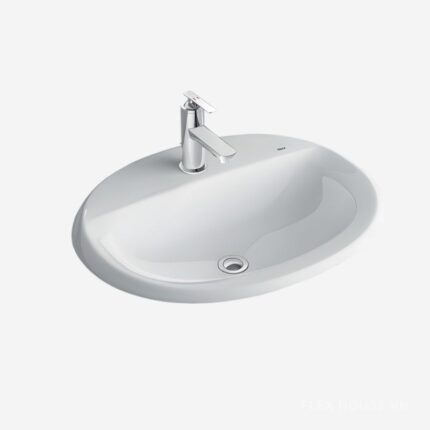 Chậu lavabo dương vành dáng tròn Inax AL-2395V