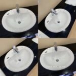 Chậu lavabo dương vành dáng tròn Inax AL-2395V