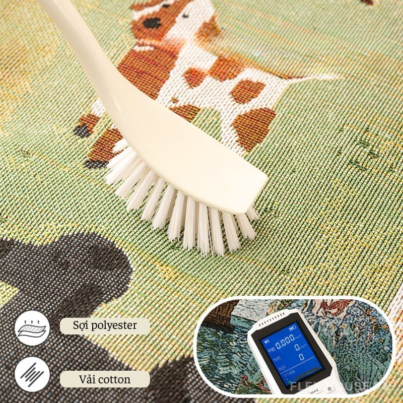 Sofa lười hạt xốp họa tiết chú chó đáng yêu DF9348