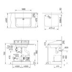 Chậu sứ rửa mặt thông minh 3 trong 1 Inax L-C11A 3-AS