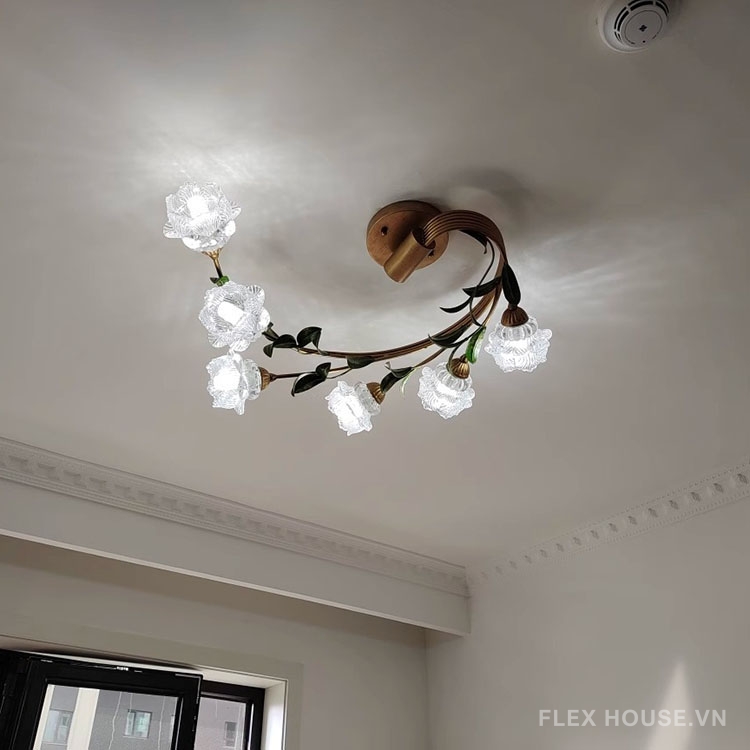Đèn trần phòng ngủ đóa hoa linh lan Retro SZ864 12 Đèn trần phòng ngủ đóa hoa linh lan Retro SZ864 17