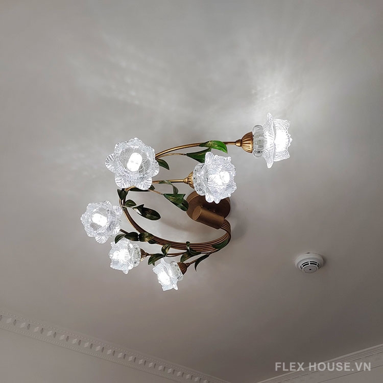 Đèn trần phòng ngủ đóa hoa linh lan Retro SZ864 11 Đèn trần phòng ngủ đóa hoa linh lan Retro SZ864 16
