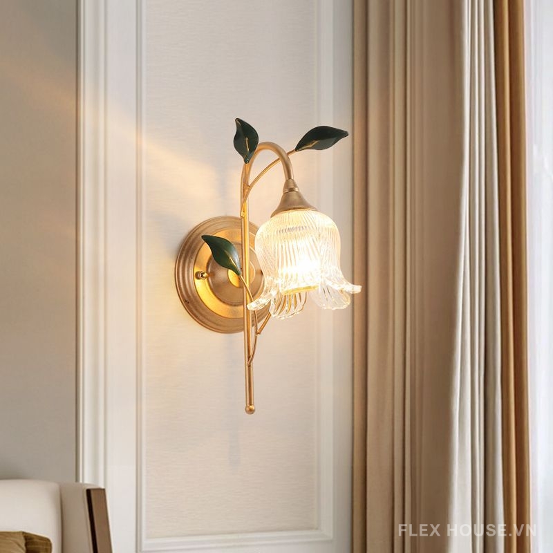Đèn tường decor nhành hoa linh lan cao cấp SZ8015 9