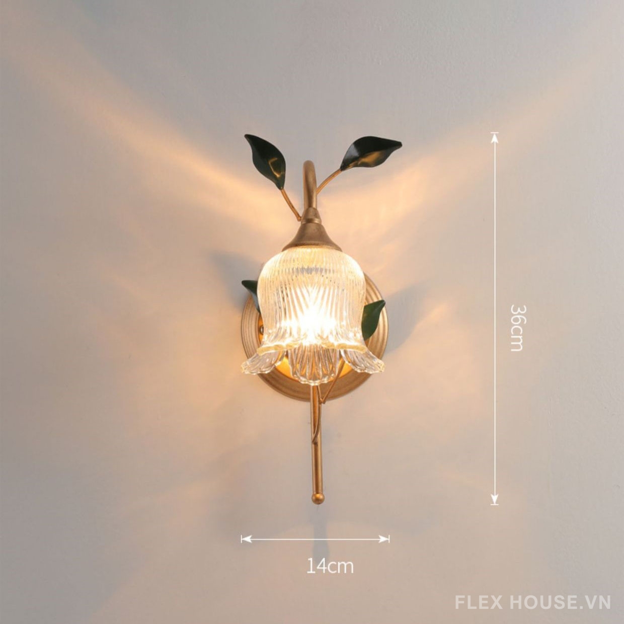 Đèn tường decor nhành hoa linh lan cao cấp SZ8015 12