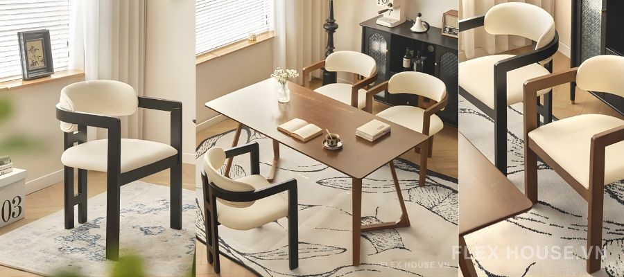 Ghế ăn gỗ: Xu hướng lựa chọn ghế ăn 2026 - chất liệu tự nhiên - nhà đẹp, sống xanh! 2 Ghế ăn gỗ