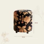 Ghế đôn sofa bọc vải Chenille cổ điển MK5315