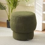 Ghế đôn sofa tròn 2 tầng bọc vải MF9356