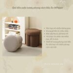 Ghế đôn sofa teddy phong cách Bắc Âu MF2567