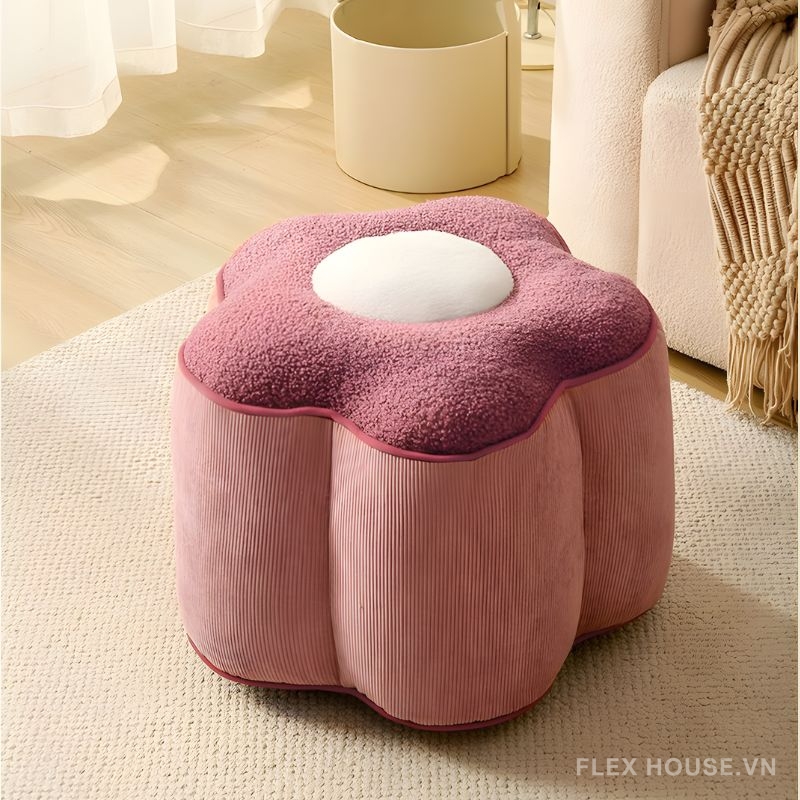 Ghế đôn trang trí hình bông hoa đáng yêu GO4490