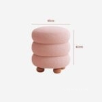 Ghế đôn trang trí hình kẹo bông gòn đáng yêu WCL4636