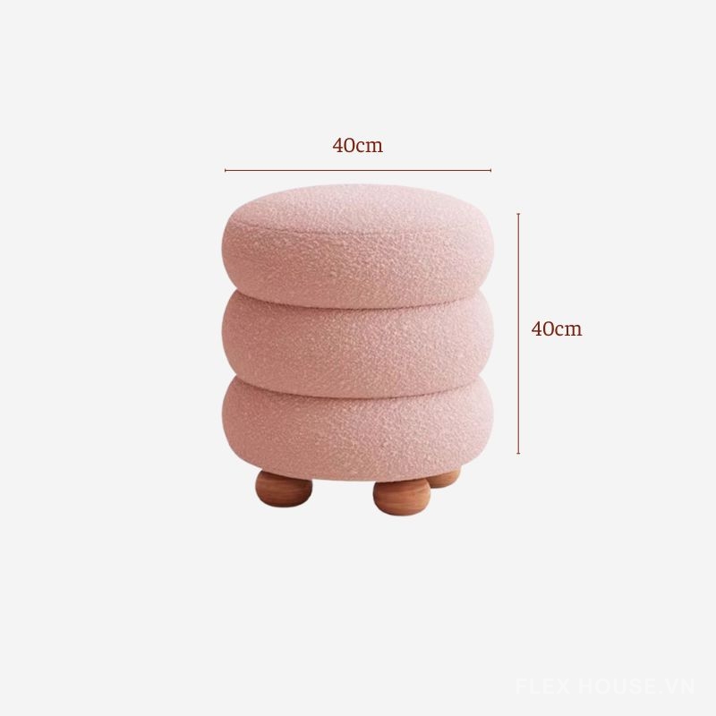 Ghế đôn trang trí hình kẹo bông gòn đáng yêu WCL4636 10 Ghế đôn trang trí hình kẹo bông gòn đáng yêu WCL4636