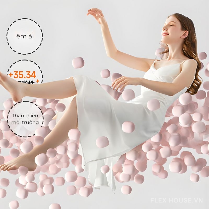 Ghế đôn trang trí hình trụ họa tiết hoa cỏ Retro DF5356