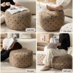 Ghế đôn trang trí họa tiết chấm bi Coquette CJ7611