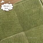 Ghế đôn trang trí khối vung dệt kim bọc nhung BJ2989