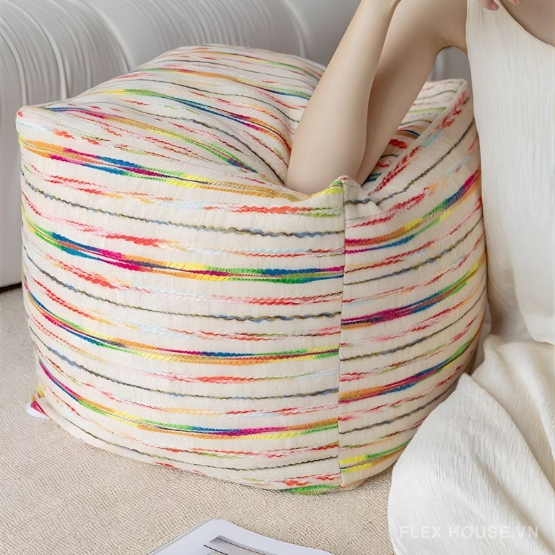 Ghế đôn trang trí mini rainbow JX5252 2 Ghế đôn trang trí mini rainbow JX5252