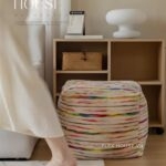 Ghế đôn trang trí mini rainbow JX5252