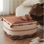 Ghế đôn trang trí tua rua vintage VA2139